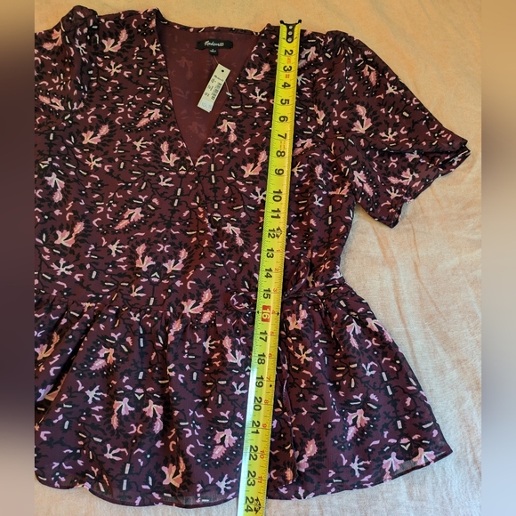 Madewell Peplum Blouse -szS - Picture 10 of 10